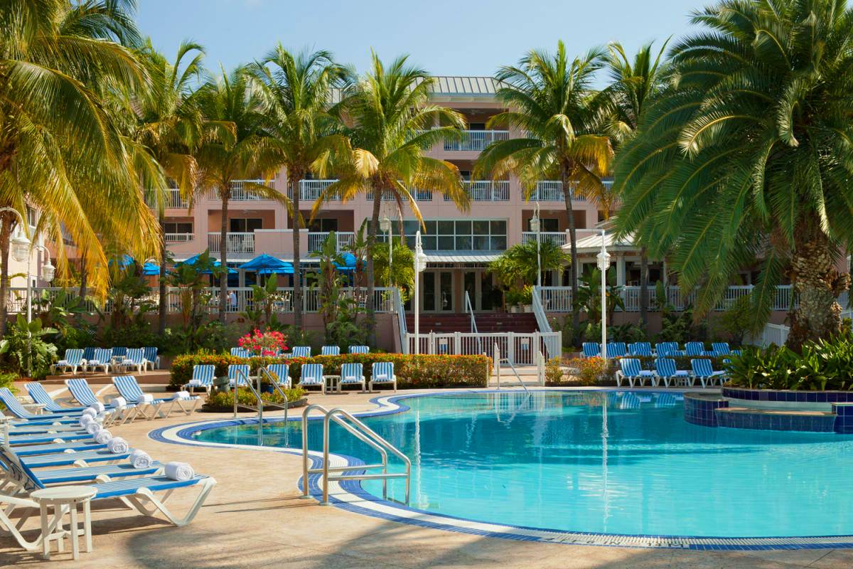 DoubleTree Resort by Hilton Grand Key Key West zero-entry pool with complimentary Smathers Beach shuttle access