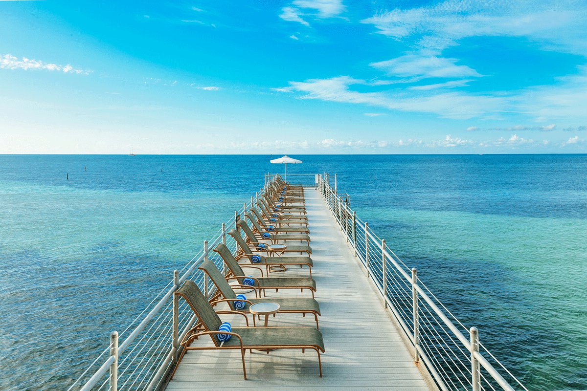 Southernmost Beach Resort Key West with private beach and three heated pools on the Atlantic at South Beach