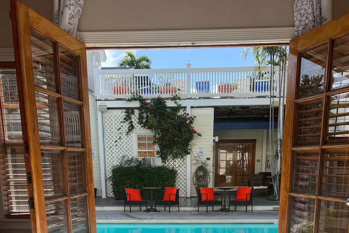 Heron House adult-only bed and breakfast Key West saltwater pool and orchid gardens