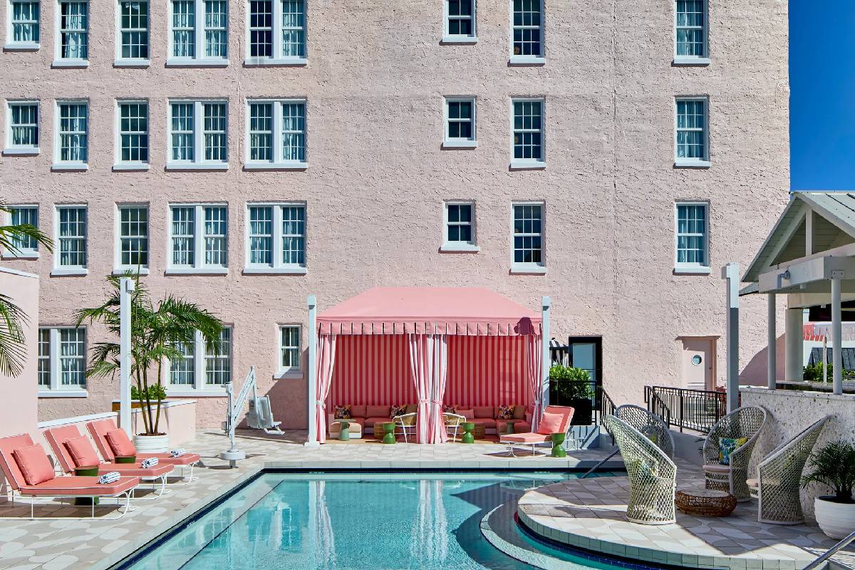 La Concha Key West Autograph Collection rooftop with panoramic island views on Duval Street
