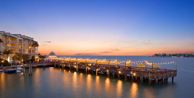 Sunset Pier Key West at Night