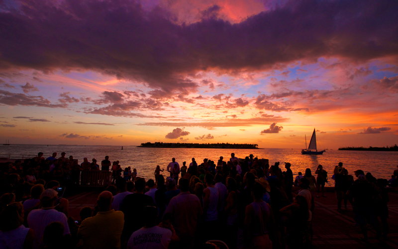 Sunset Celebration at Mallory Square