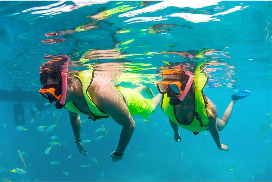 Couple Snorkeling in Key West