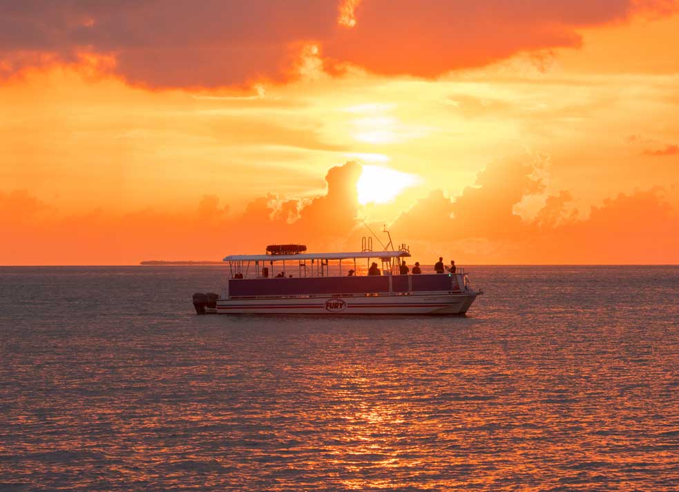 fury sunset cruise