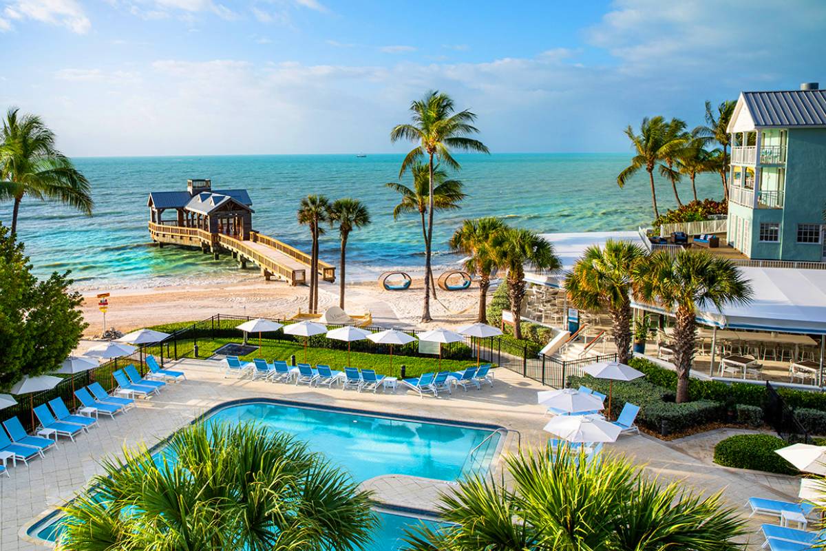 The Reach Key West Curio Collection by Hilton Atlantic-side oceanfront pool and private beach